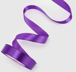 Изображение Лента атласная, 20 мм × 23 ± 1 м, цвет фиолетовый №46
